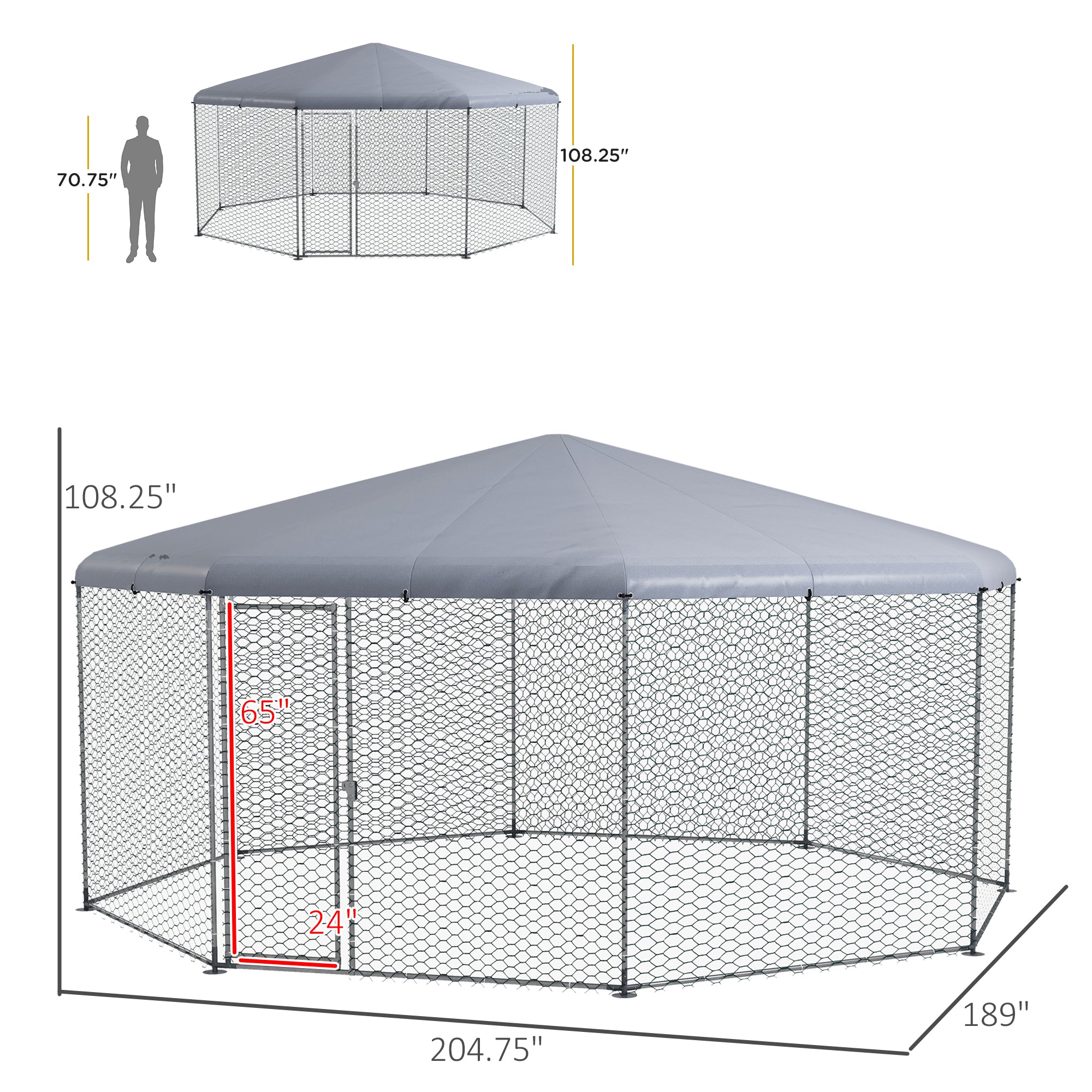 x Chicken Run for 19-25 Chickens with Cover