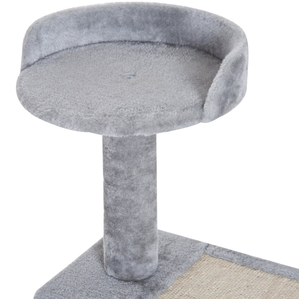 40" 5-Level Revolving Stair Cat Tree Scratcher Climbing Activity Tower with Play Center and Resting Perch - Gray