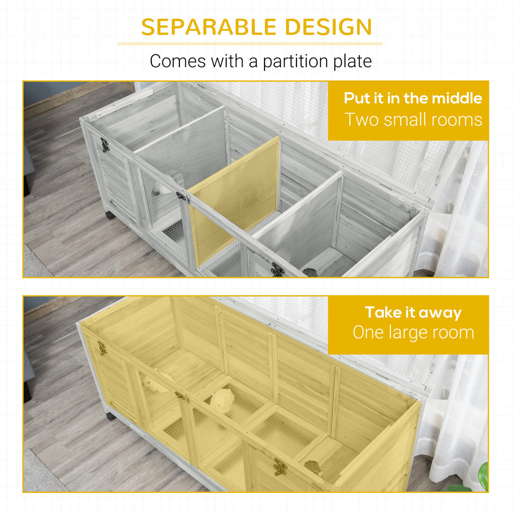 Rabbit Hutch with Wheels