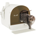 Cat Litter Box with Lid with Scoop and Filter