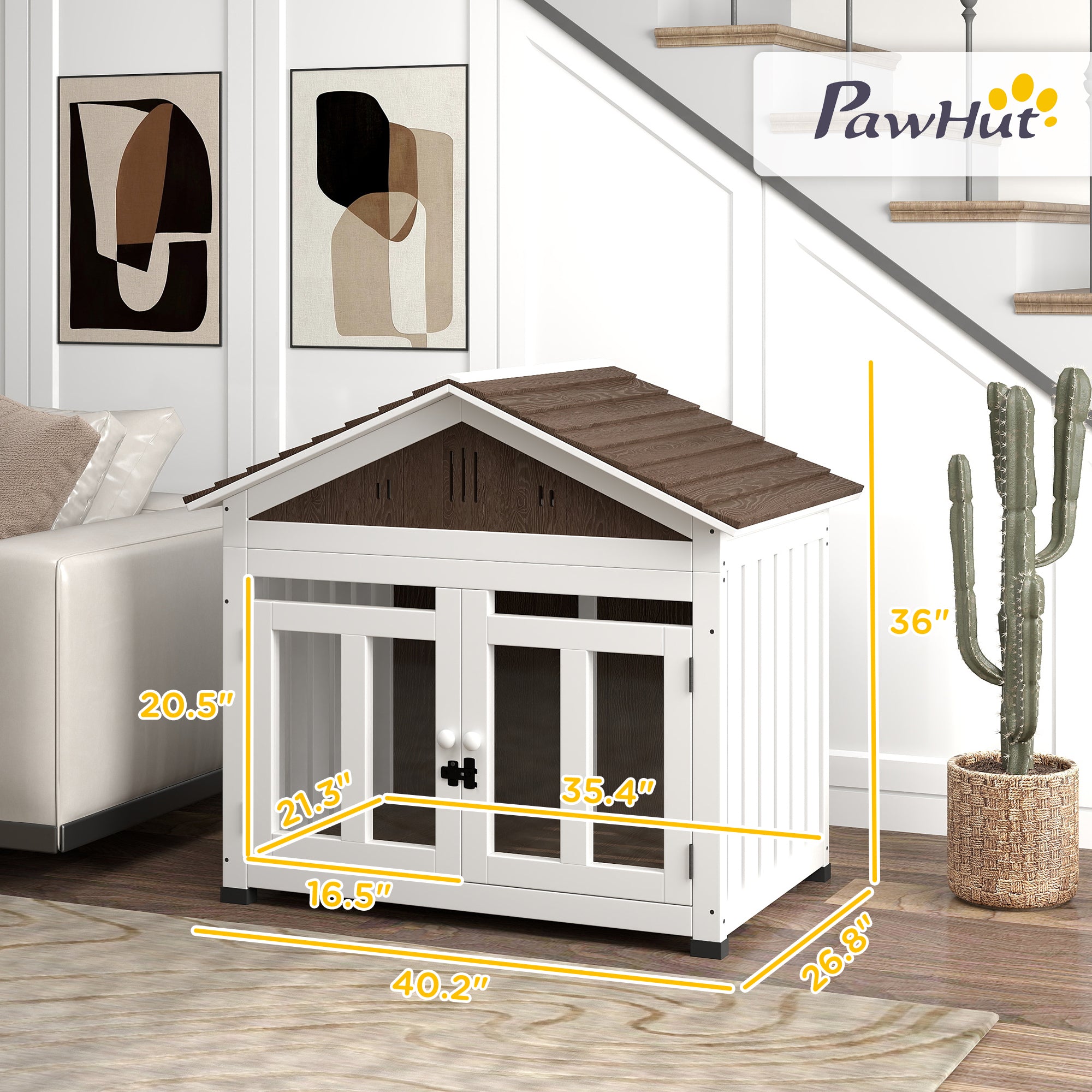 L Dog House Outdoor Indoor for Small