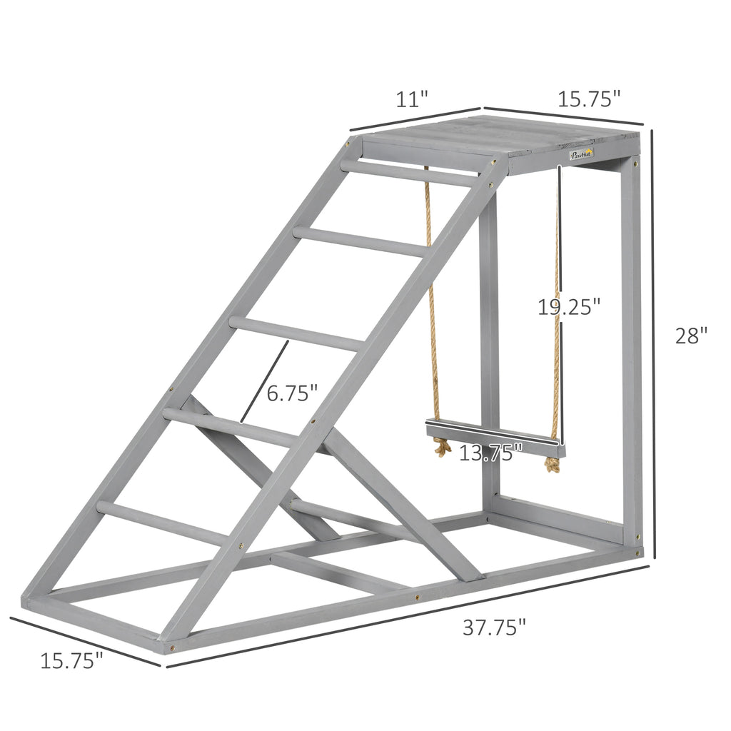 Chicken Swing Set with Perches & Hen Ladder, Chicken Coop Activity Toy