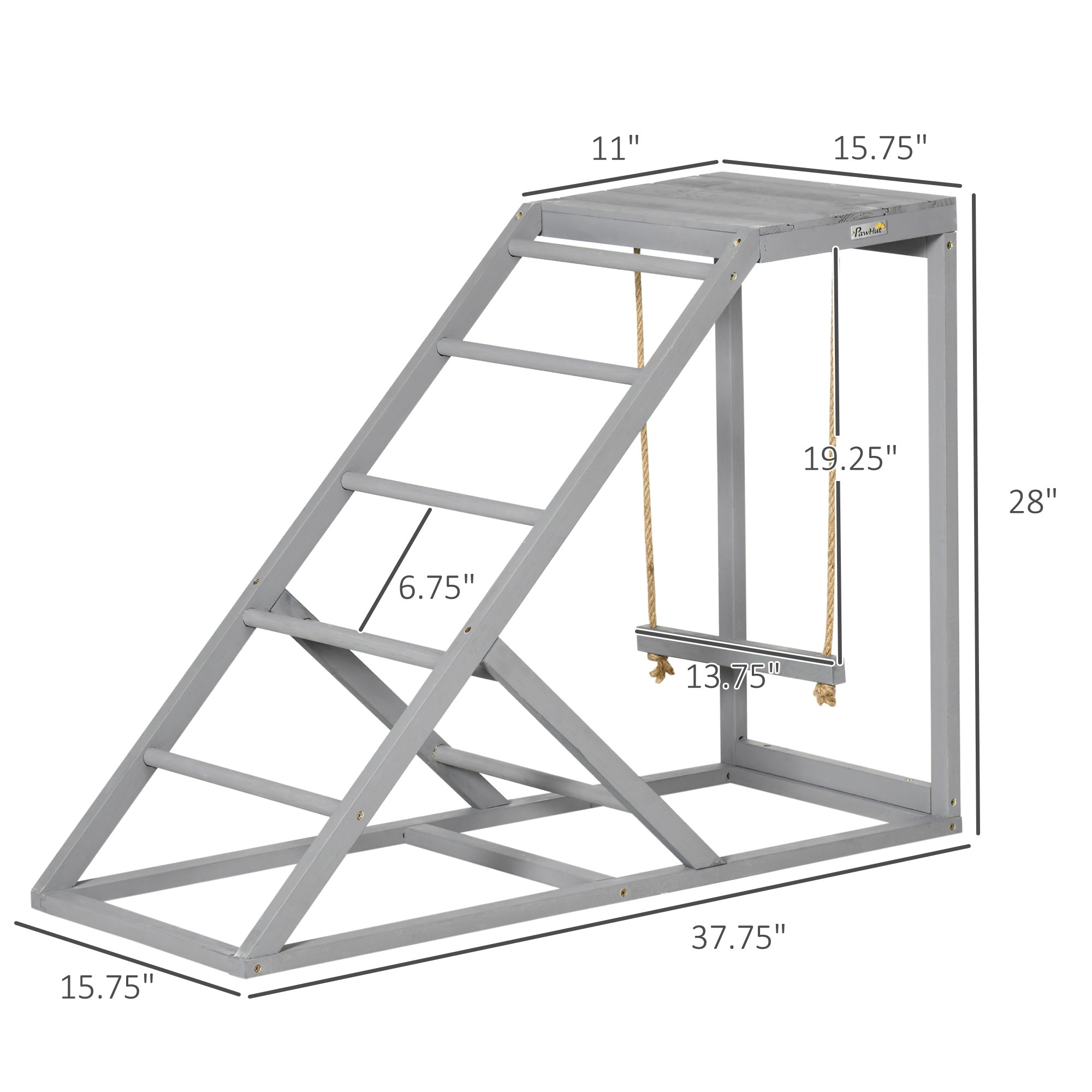 Chicken Swing Set with Perches & Hen Ladder, Chicken Coop Activity Toy
