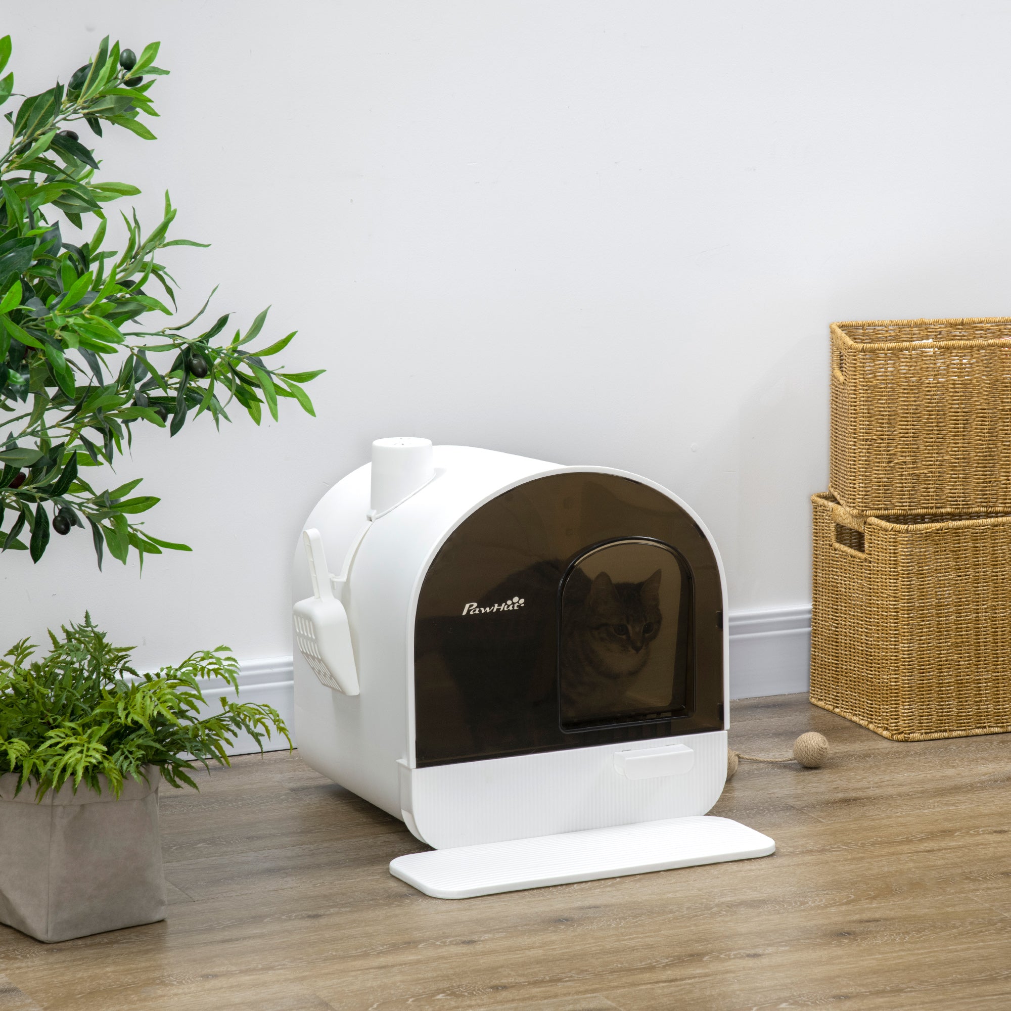 Cat Litter Box with Lid with Scoop and Filter