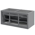 Extra Large Wooden Hamster Cage with Opening Roof, Hut, Ramps, Gray