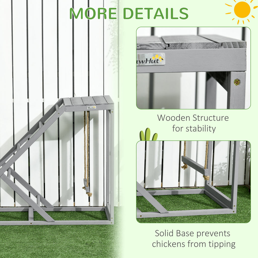 Chicken Swing Set with Perches & Hen Ladder, Chicken Coop Activity Toy