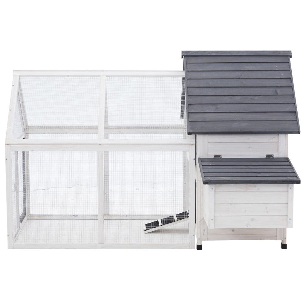 48" Wood Outdoor Chicken Coop House with Nesting Box