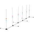 Sturdy Dog Weaves Poles Pet Speed and Agility Equipment Dogs Obstacle Outdoor w/ Storage Bag