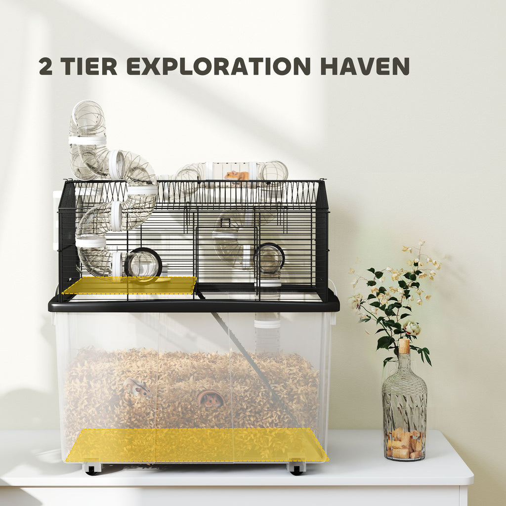 2 Tier Hamster Cage with 12" Deep Tray