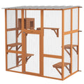 Catio Cat Window Box Outside Enclosure with Bridge Platforms