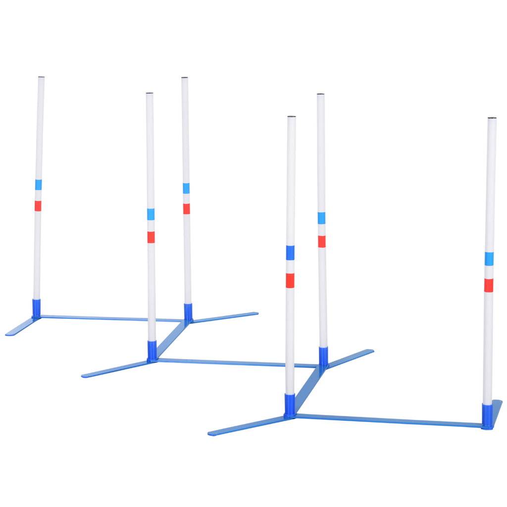 Dog Agility Equipment Dog Weave Pole Set Agility Starter Kit Pet Outdoor Exercise Training Set