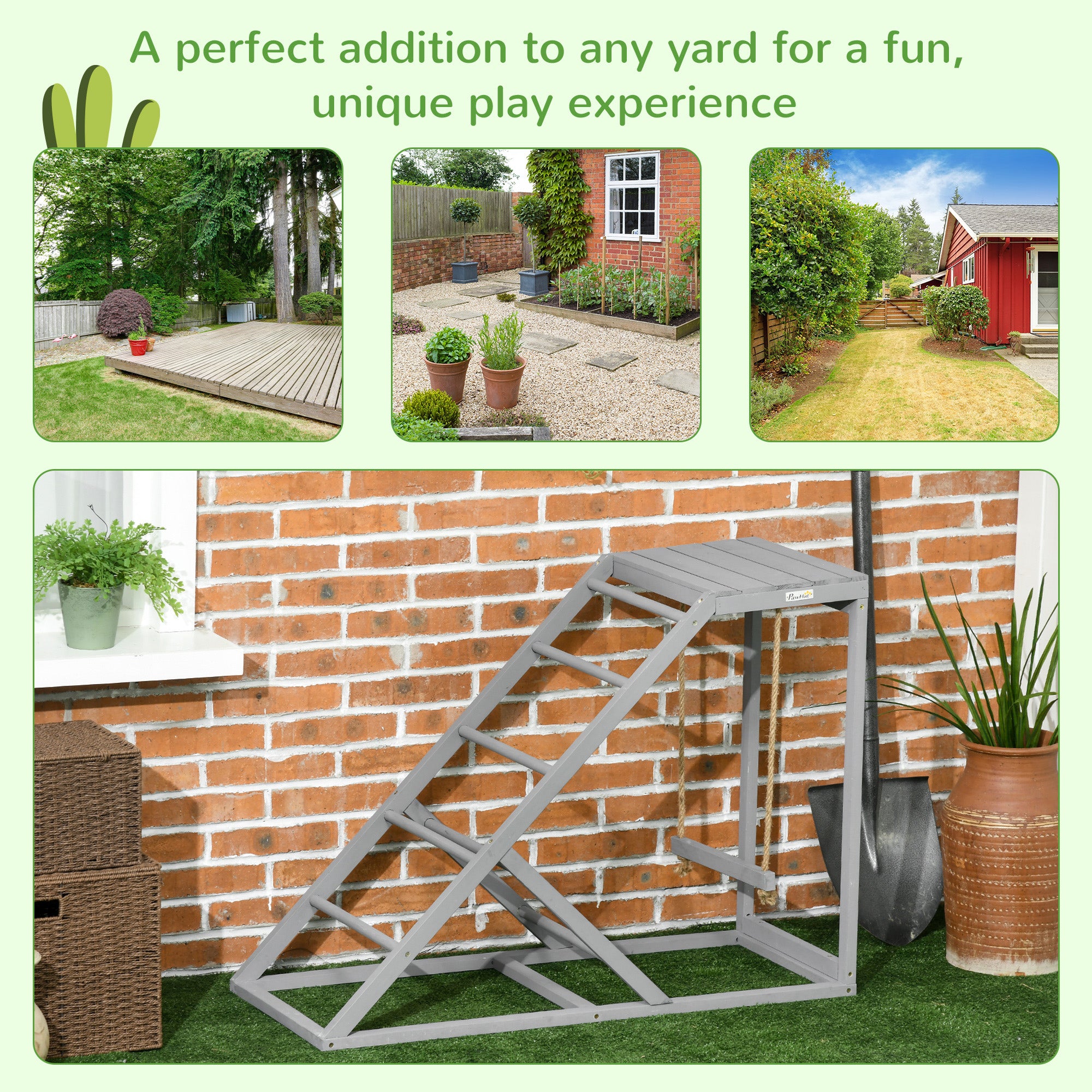 Chicken Swing Set with Perches & Hen Ladder, Chicken Coop Activity Toy