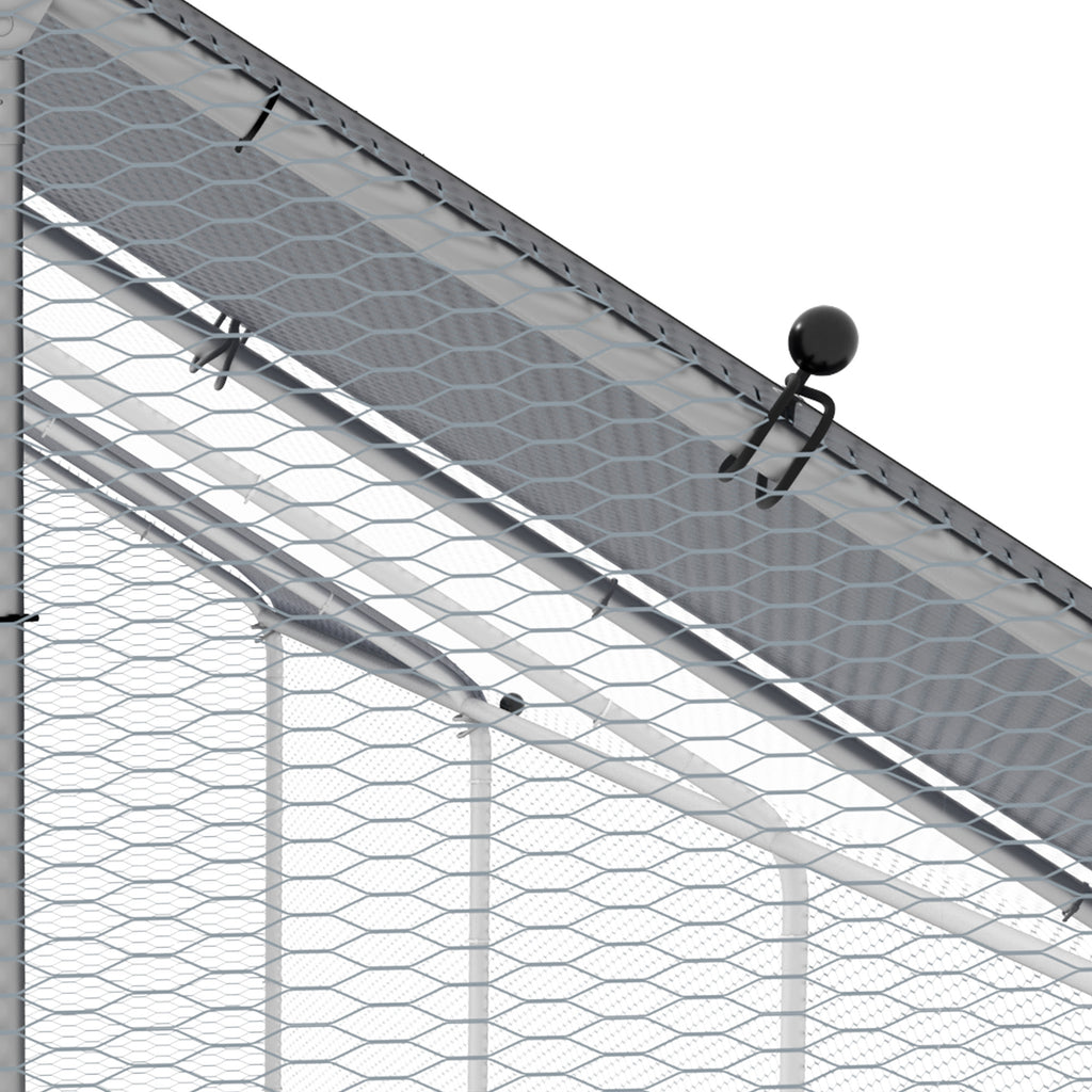 Large Chicken Coop Chicken Run with Waterproof and Anti-UV Cover